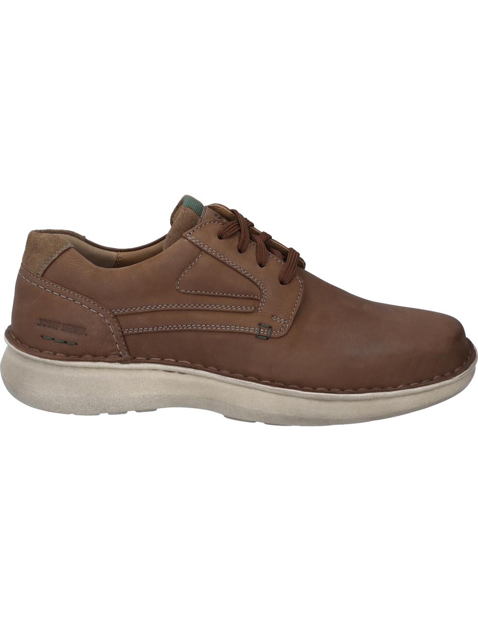 Halbschuh Alan 03, tabak-kombi