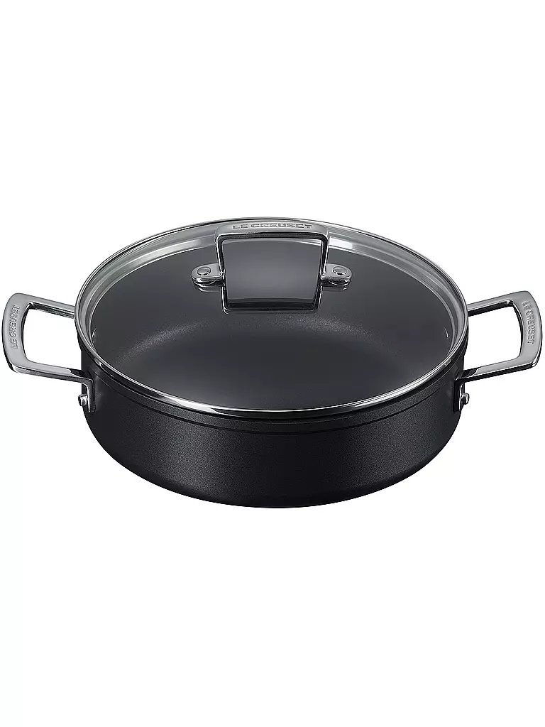 LE CREUSET Alu-Schmorpfanne Antihaft Schwarz 24cm schwarz