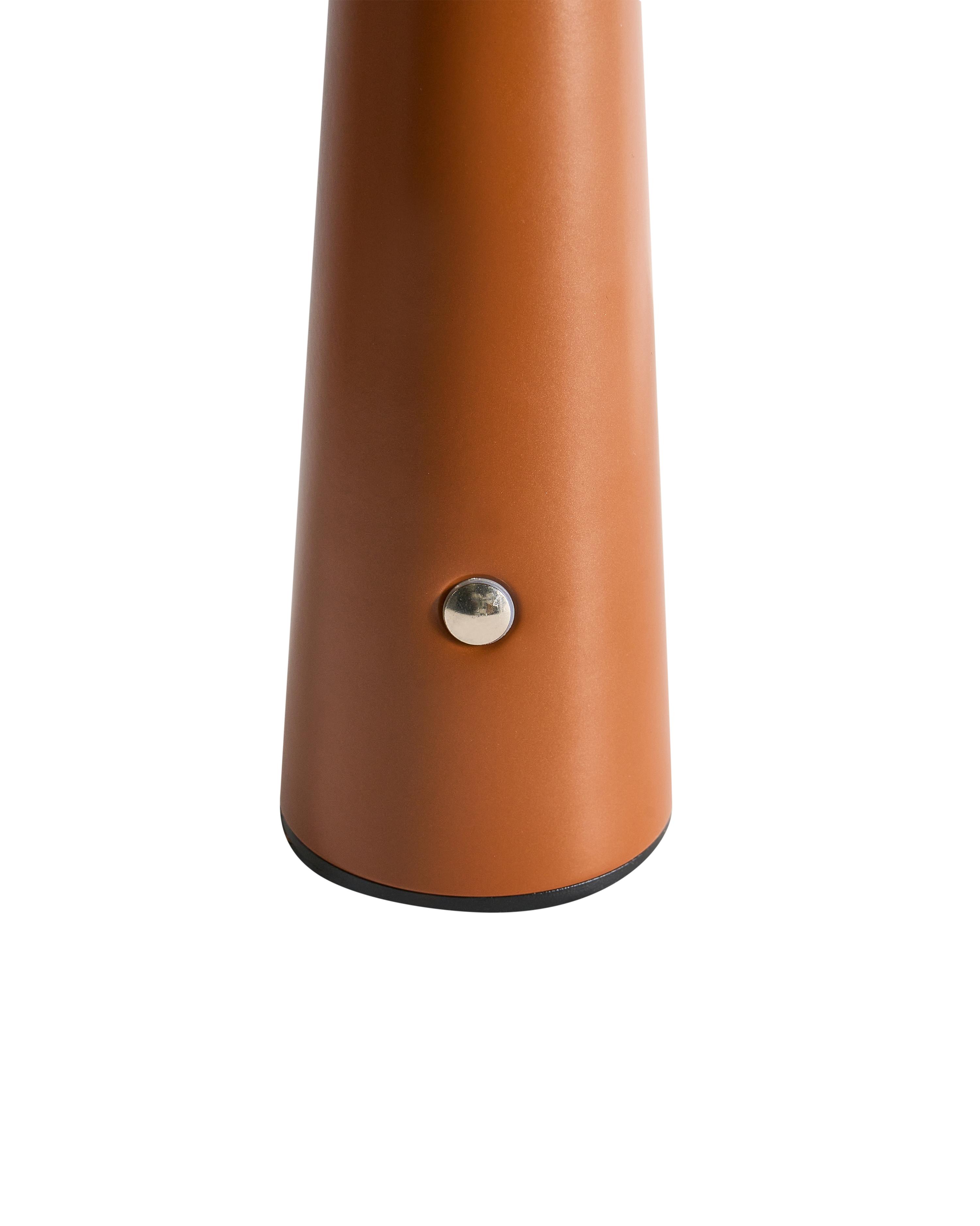 LED draadloze tafellamp AGUSAN met dimmer Metaal Bruin
