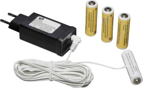 Merk - Model - Adapter - Wit - 230V - 4x AA Vervanging