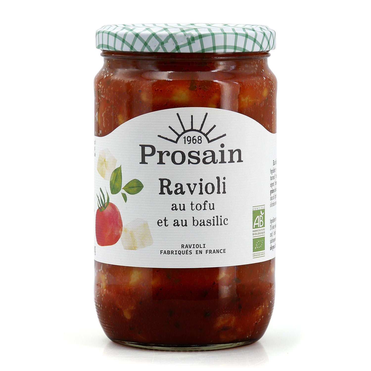 Raviolis végétariens bio tofu et basilic