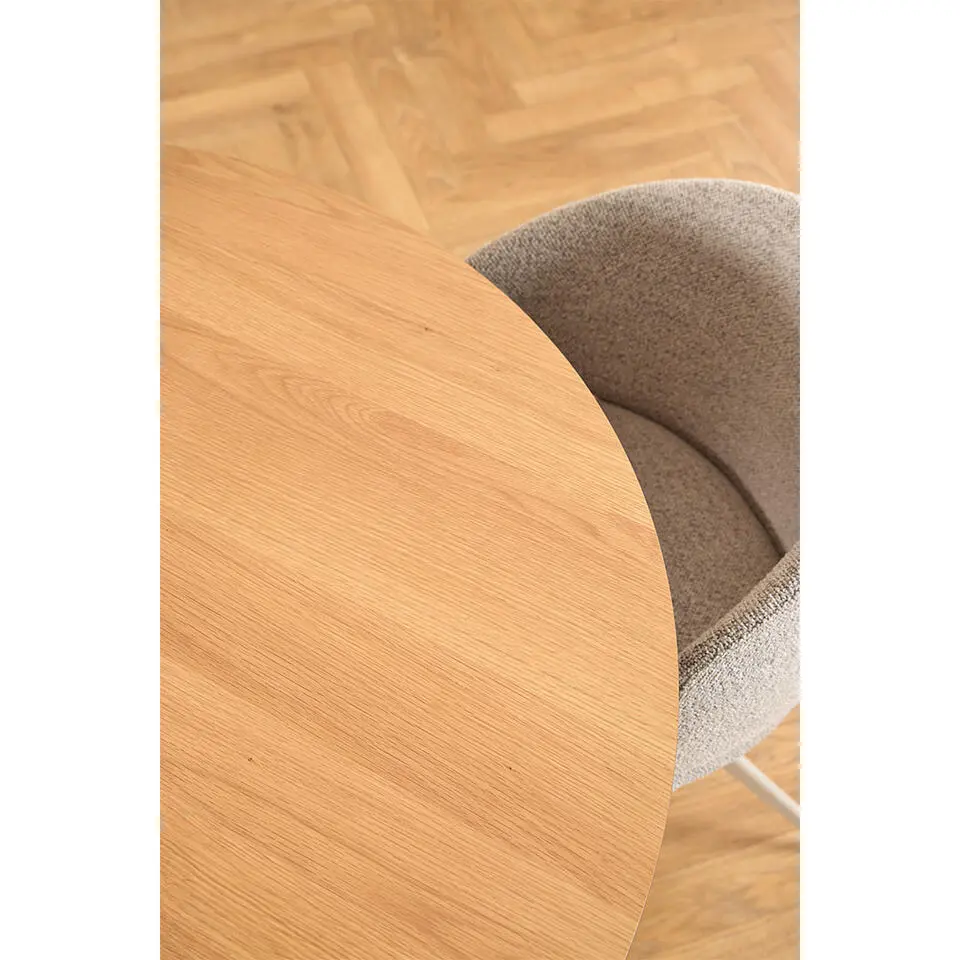 Eettafel Naturel/Grijs Rond - 20x120x75cm - Skagen