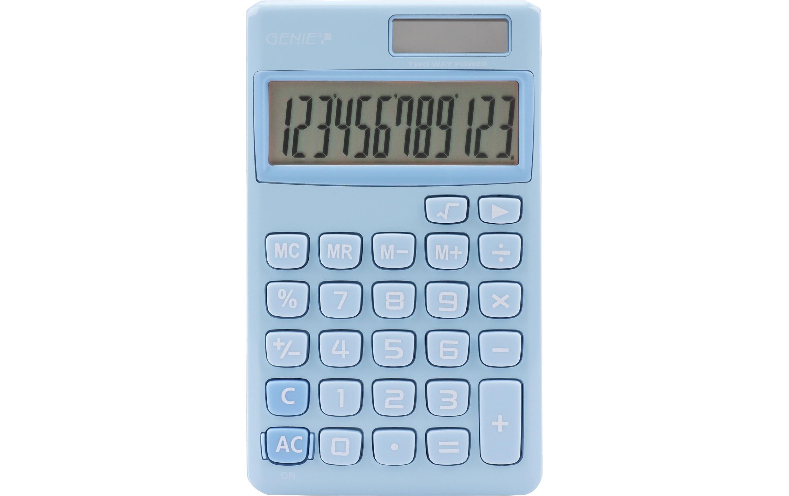 Taschenrechner 212B BlauKompakter Taschenrechner im Retro-Design
