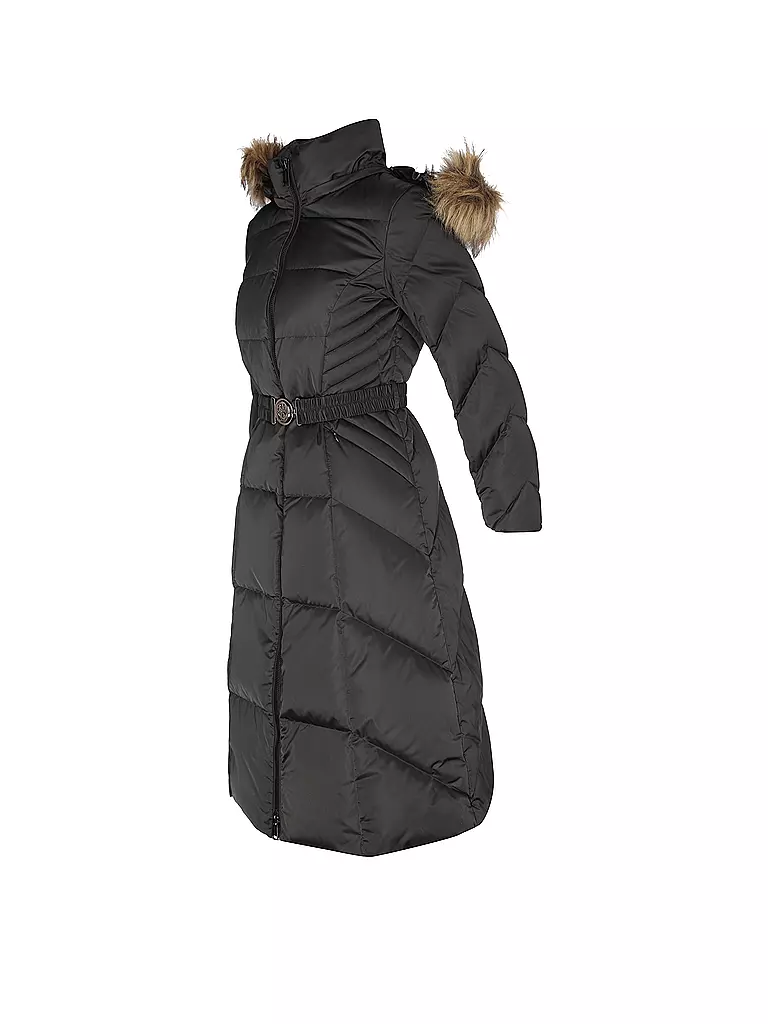 GUESS Daunensteppmantel  schwarz
