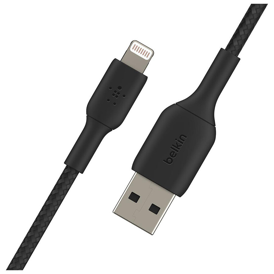 Belkin Câble USB-A vers Lightning MFI renforcé (noir) - 3 m