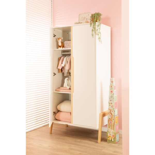 TWF Babykamer Larvik 3-delig Ledikant 60 x 120 - Commode 3 Laden - Hanglegkast