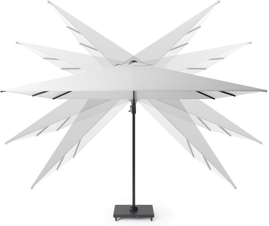 Platinum Outdoorable zweefparasol Challenger antraciet 30+UV 300 x 300 cm