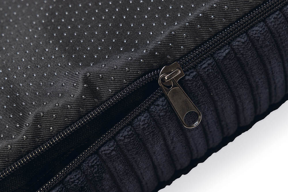 Designed by Lotte Ribbed Orthopedisch - Benchkussen - Antraciet - 8x53x76 cm - Klein
