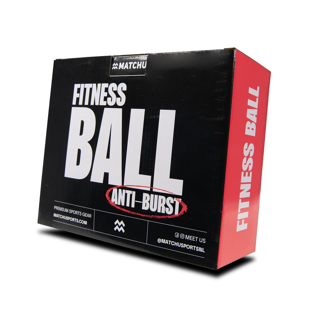 Matchu Sports - Gymnastikball - Pilatesball - Yogaball 75 cm