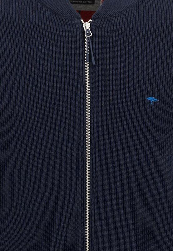 Vesten - Navy - Blousonstijl - Ritssluiting - Staande Kraag - V-hals