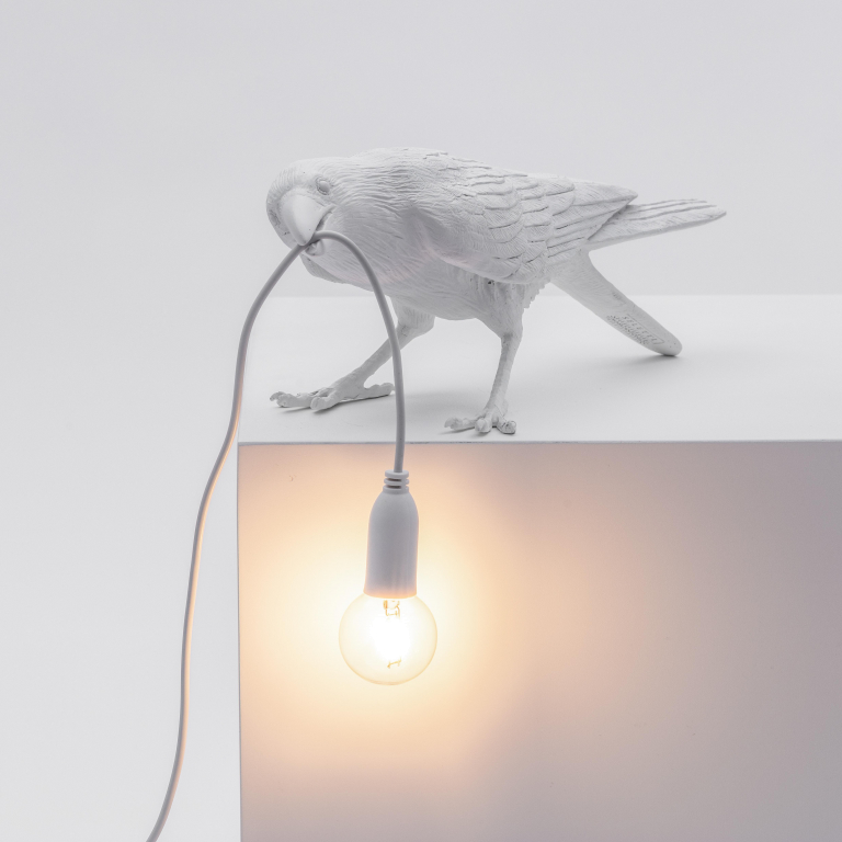 Seletti Bird Playing tafellamp zwart