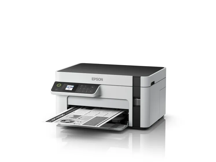Epson EcoTank ET-M2120 - Multifunktionsprinter - S/H - blækprinter - A4/Legal (medie) - op til 15 spm (udskriver) - 150 ark - USB, Wi-Fi - hvid