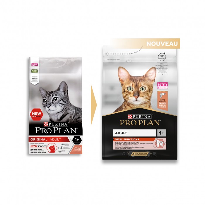 PRO PLAN Vital Functions Adult au Saumon - Croquettes pour chat