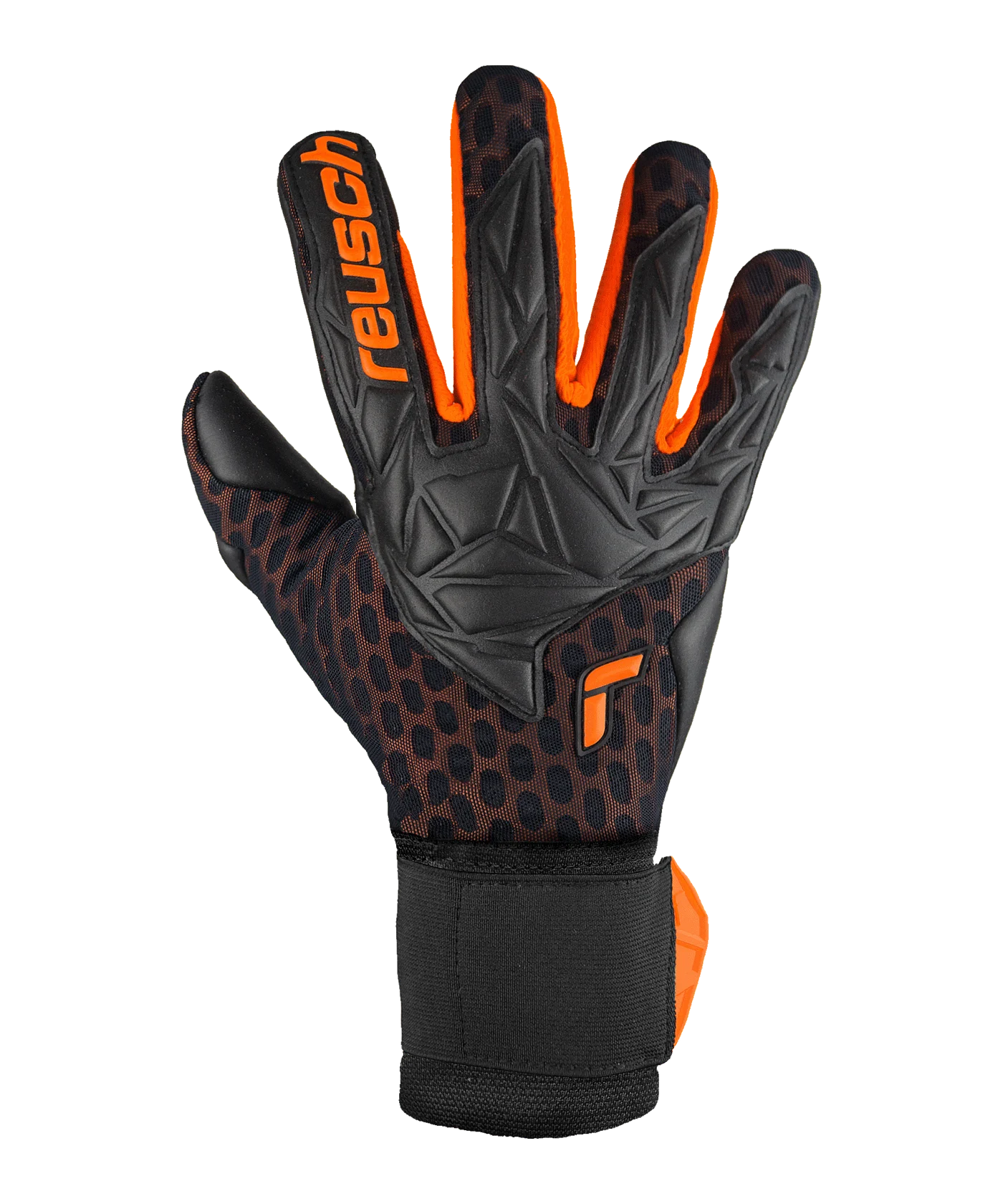 Reusch Attrakt Gold X Airvent TW-Handschuhe Schwarz Orange F7784