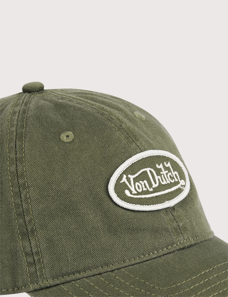 VON DUTCH CASQUETTE TRUCKER EFFET SUÈDE KAKI