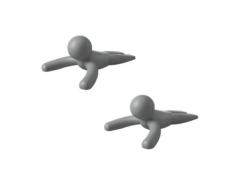 Umbra Türsicherung Buddy 2 Stück, Grau Türkeil aus Gummi