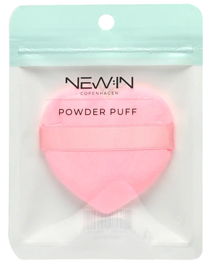 NEW:IN Power Puff hjerteformet lyserød