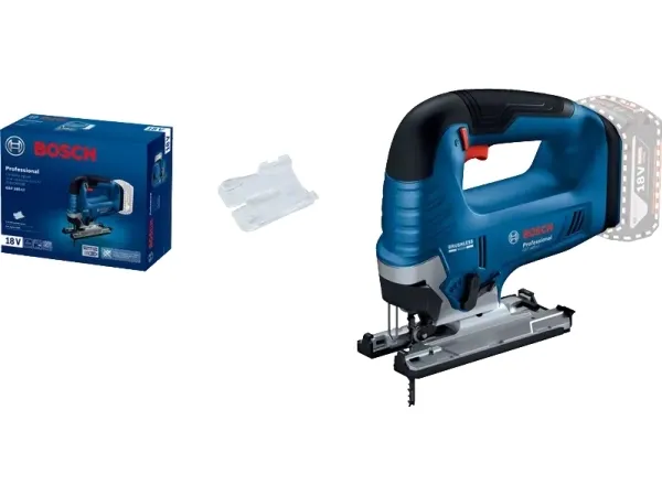 Bosch GST 185-LI, Øverste håndtag, Sort, Blå, 45°, -45 - 45°, Aluminium, Stål, Træ, Børstefri - SOLO