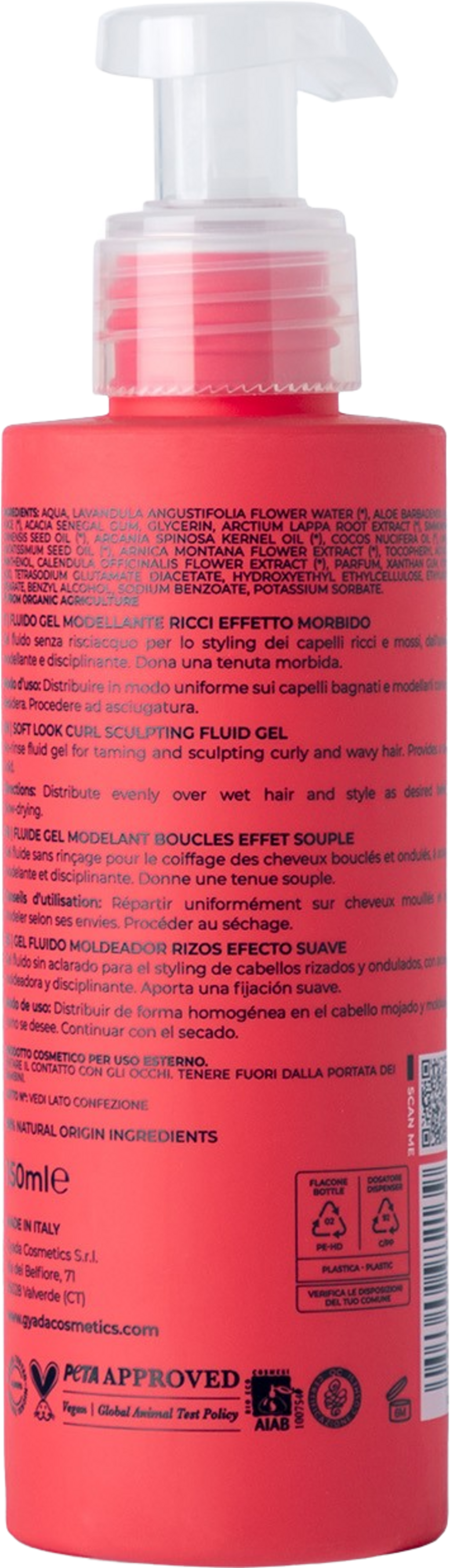 GYADA Cosmetics  Modellierendes Locken-Gel mit Soft-Effekt, 150 ml