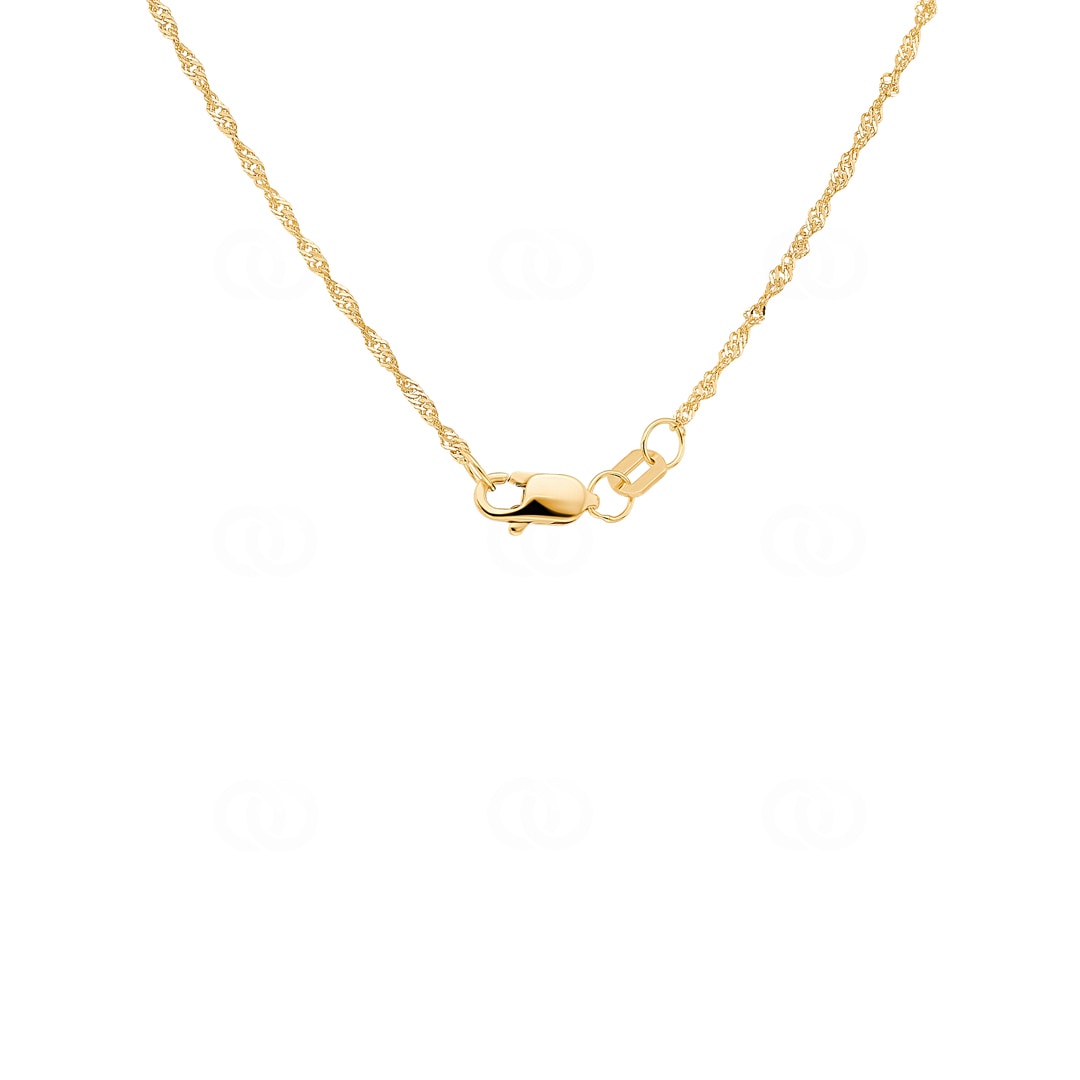 1.2mm Singapurkette 750/18 K Gelbgold