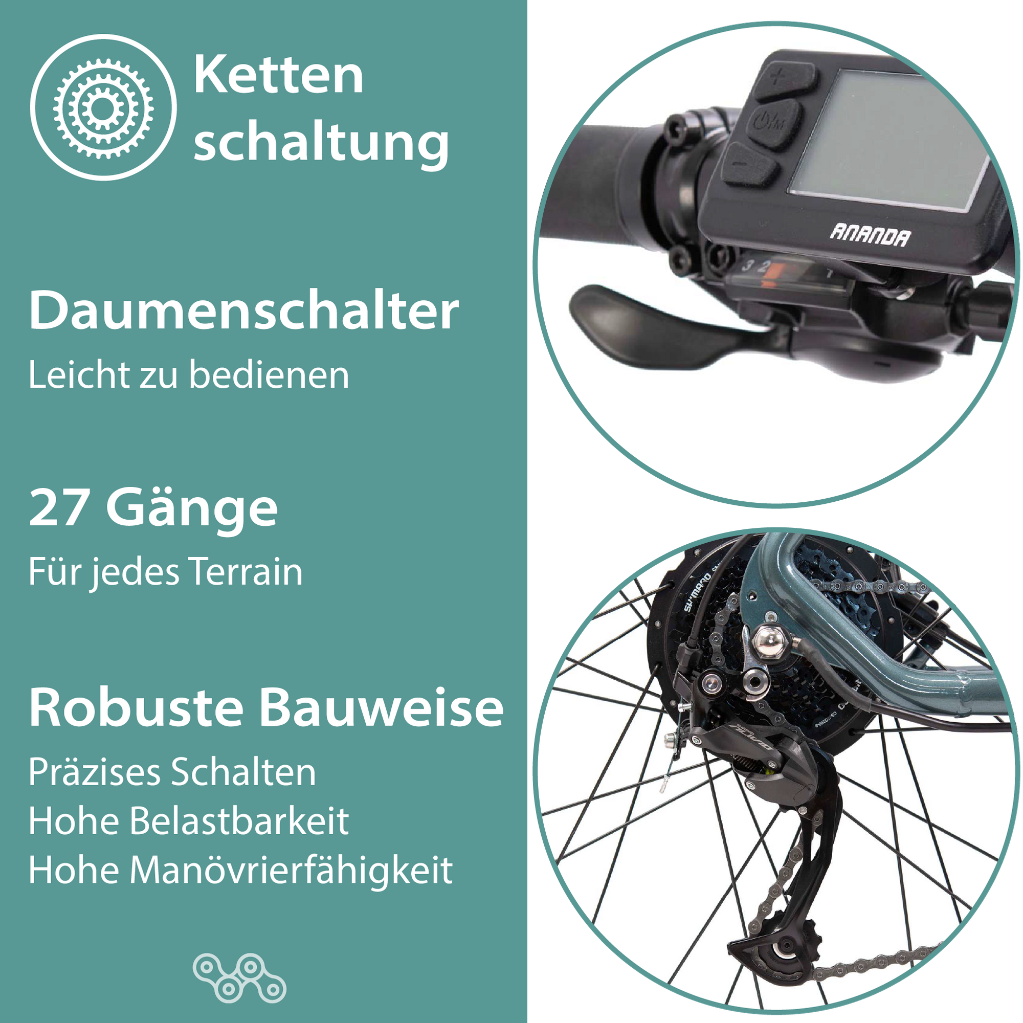 Tretwerk Bolt E Bike Mountainbike 27,5 Zoll Pedelec 170 - 185 cm Damen Herren 522 Wh