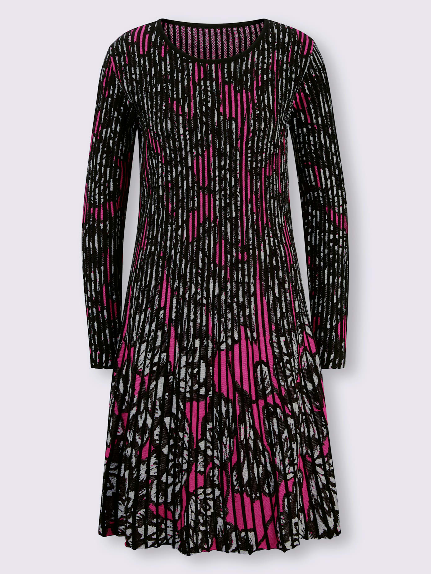 Robe en tricot coupe légèrement évasée