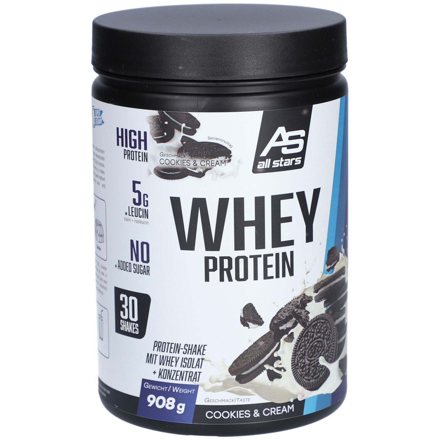 All Stars® ALL STARS WHEY PROTEIN Cookies & Cream 908g