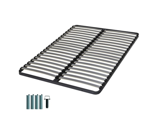 EBAC - Sommier 120 x 190 Sommier + jeu de pieds 120x190 c221 2x20 lattes