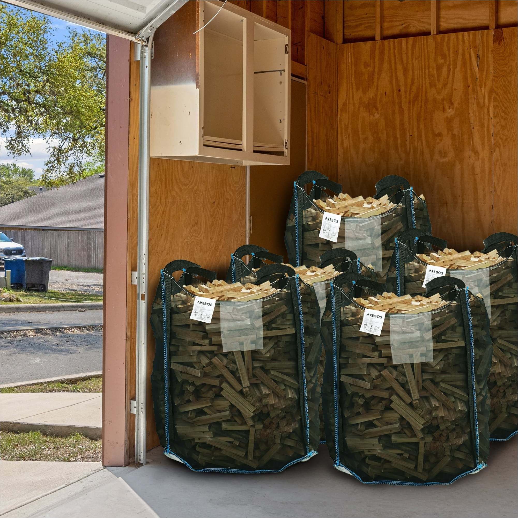 1x Premium Holzsack 100 x 100 x 160 cm