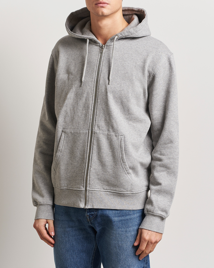 Colorful Standard Classic Organic Full Zip Hood Heather Grey