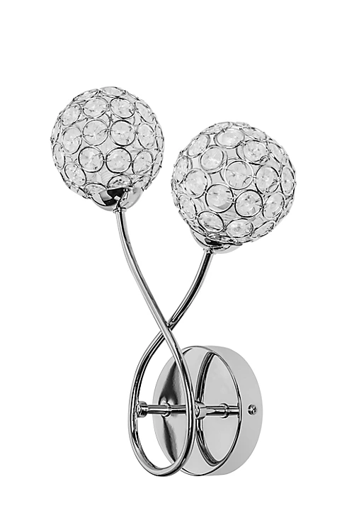 Applique murale Mantus 2 ampoules G9 IP20 argent