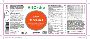 VitOrtho Meer in 1 Sport Tabletten 60TB