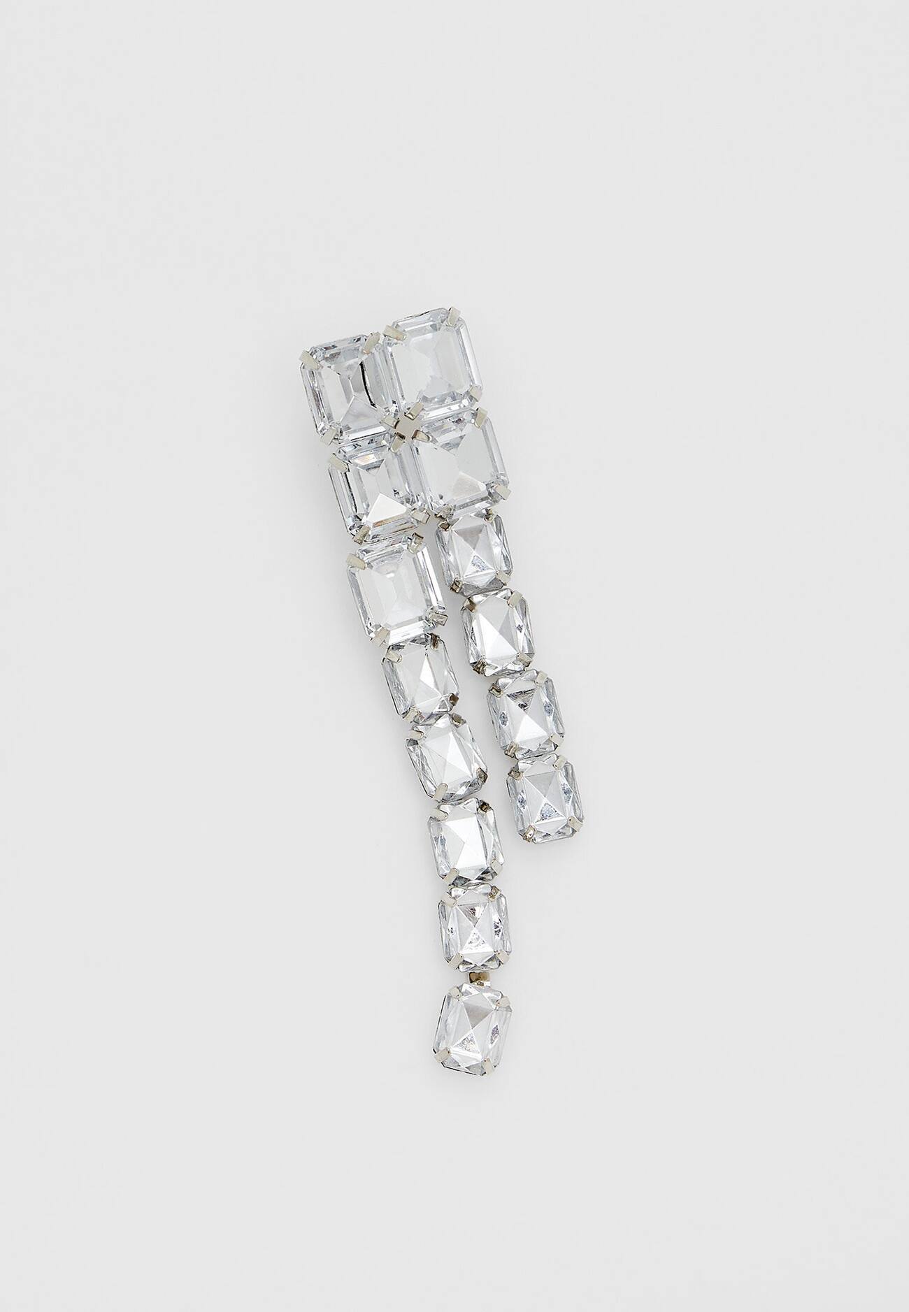 Brincos de strass ombré
