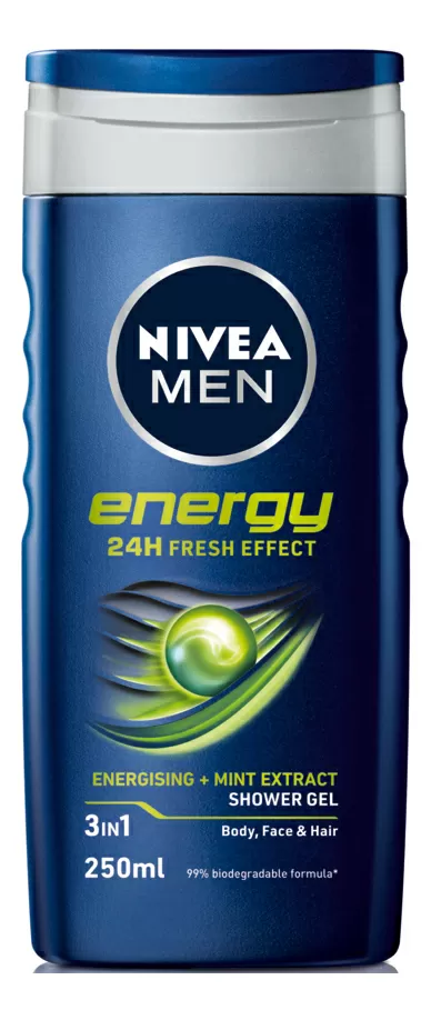 Nivea Men Energy Shower Gel - 250 ml.