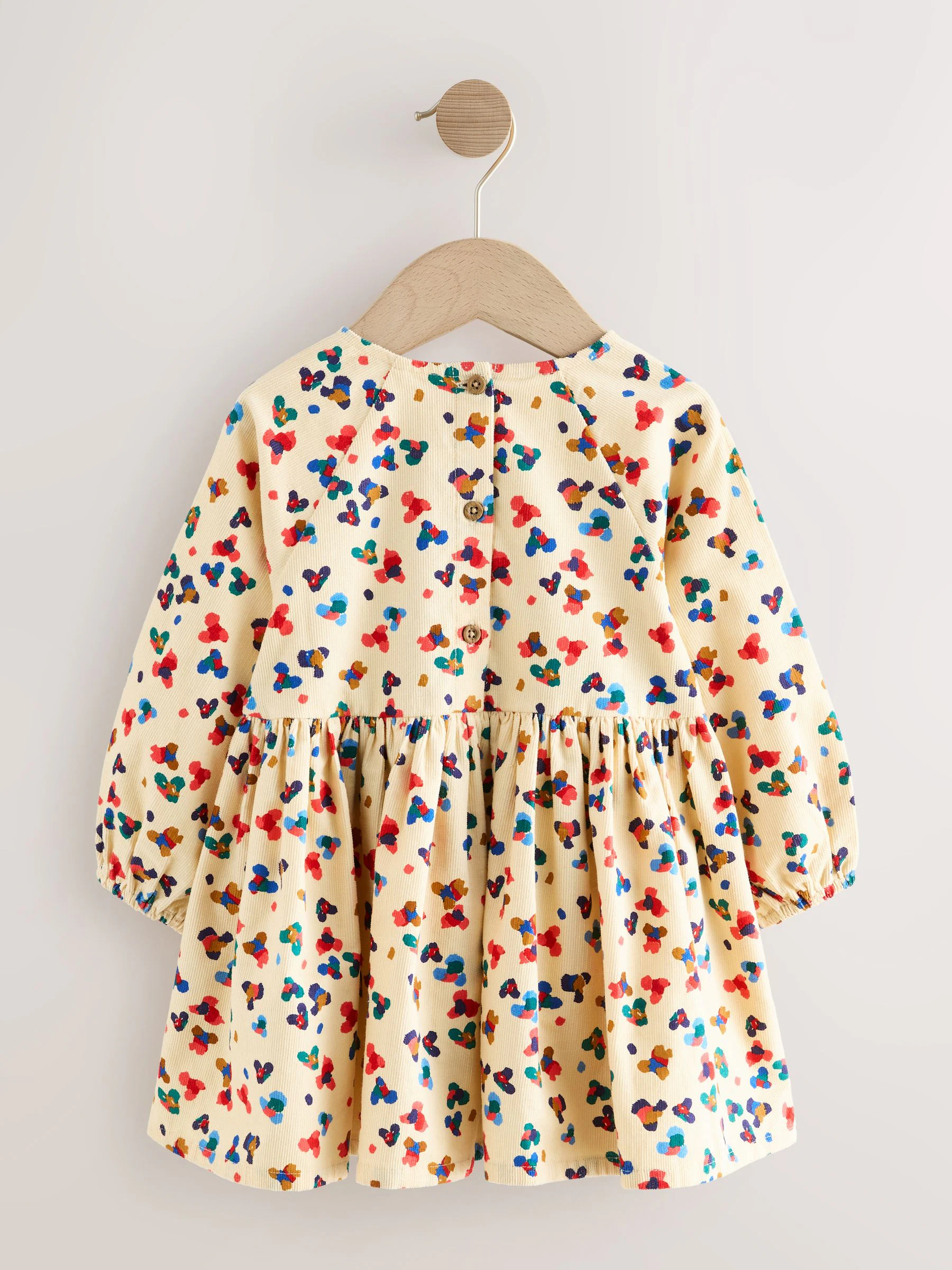 Meerkleurig met dieren - Corduroy jurk (3 mnd - 8 jr)