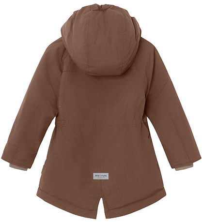 Mini A Ture Winterjacke - Vikania Fleece - Rootbeer Brown