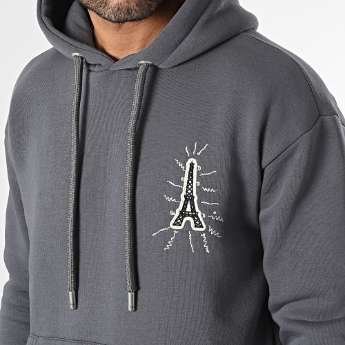 Sweat Capuche Gris Anthracite