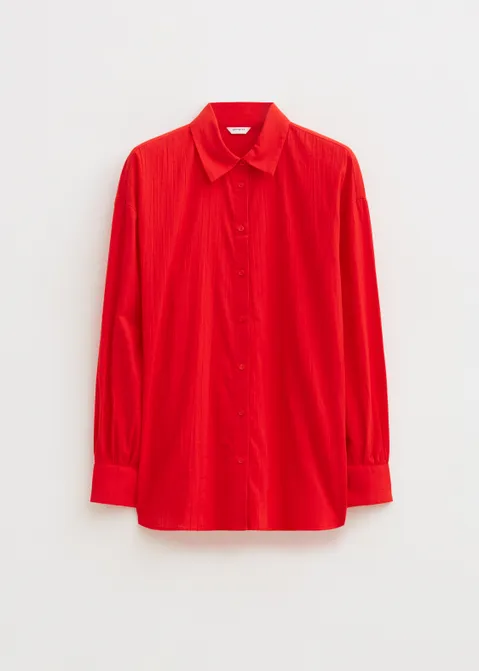 Katoenen blouse rood (ROO)