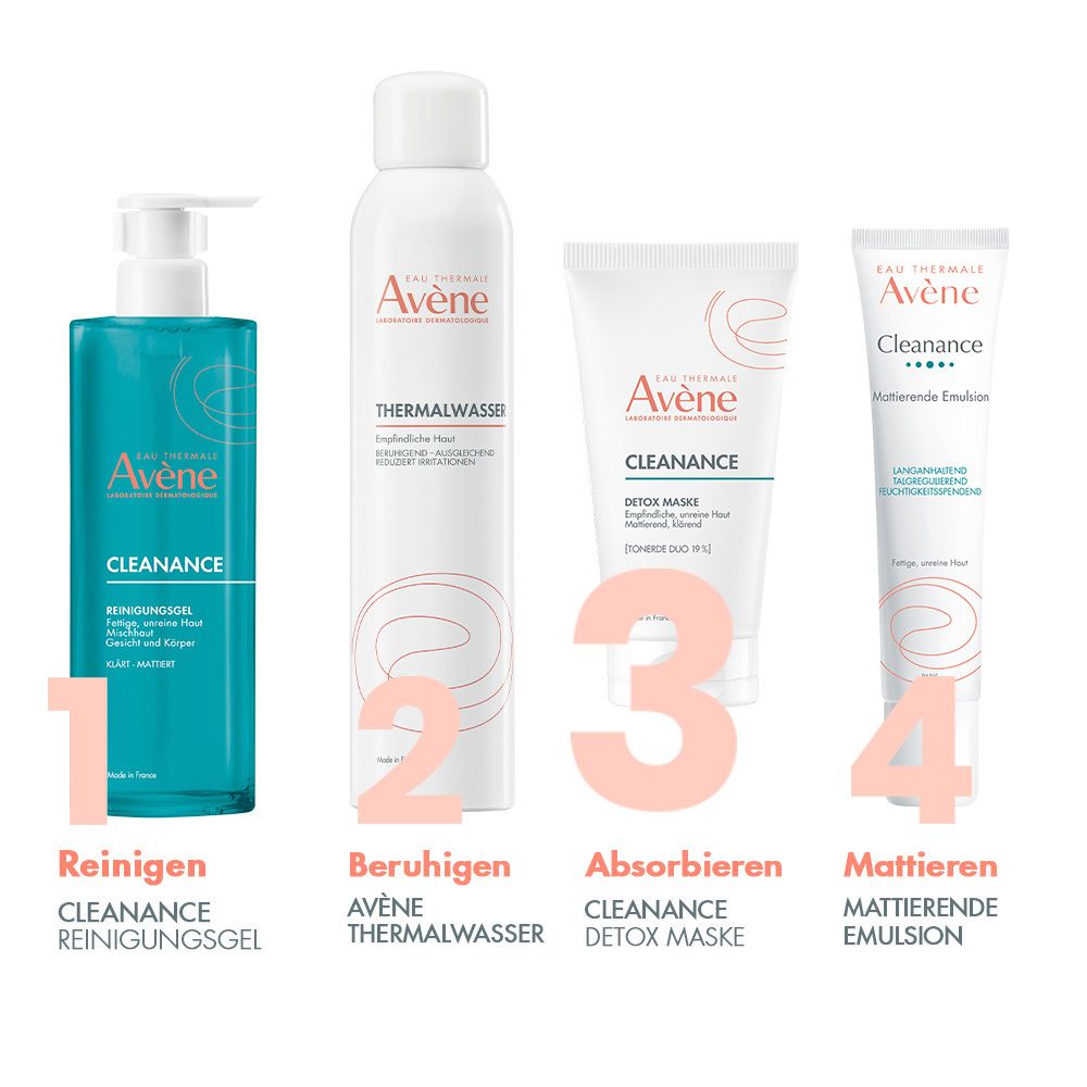 Eau Thermale Avène – CLEANANCE Detox-Maske für unreine und empfindliche Haut