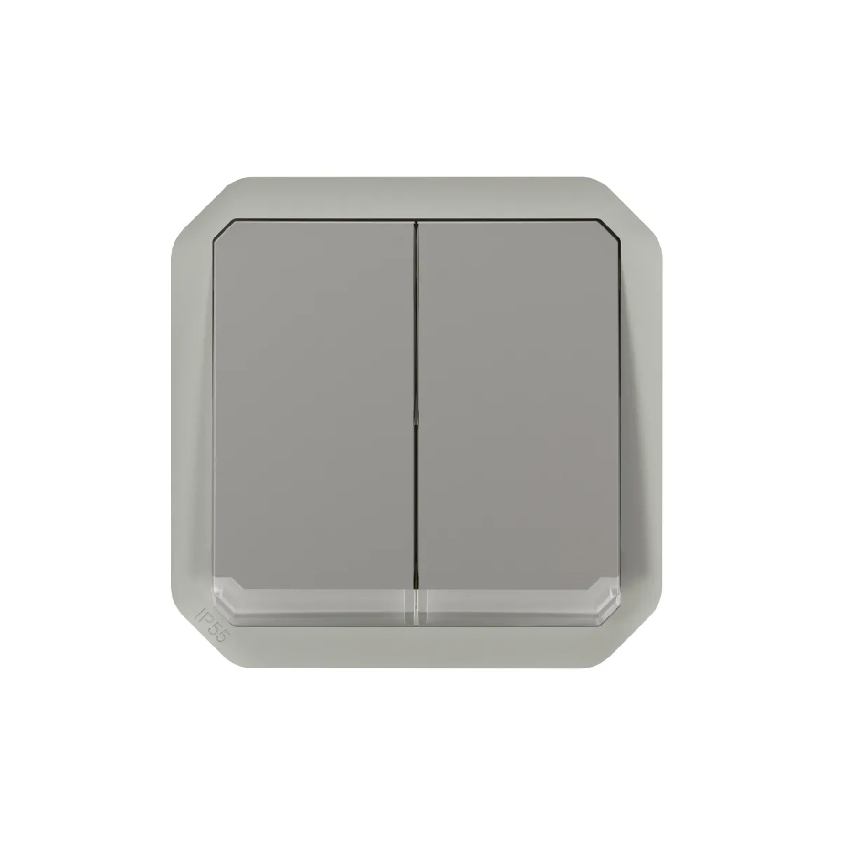 Legrand Plexo 069526L - Commande double lumineuse - Gris