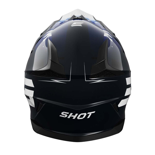 Shot - Casque enfant Pulse Kid X-Trem Noir / Bleu / Blanc / Brillant