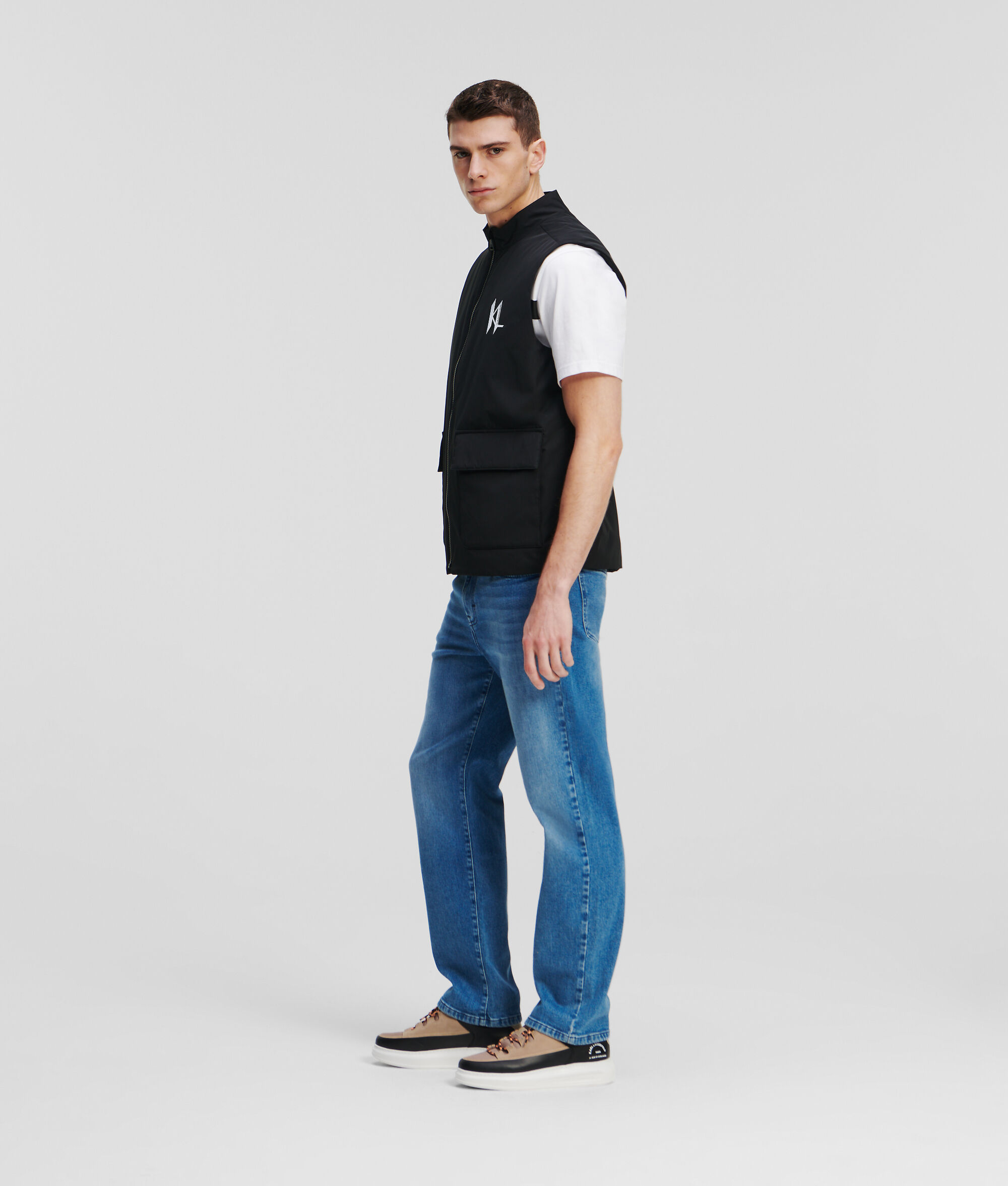 VESTE KL MONOGRAM SANS MANCHES ET REMBOURRÉE
