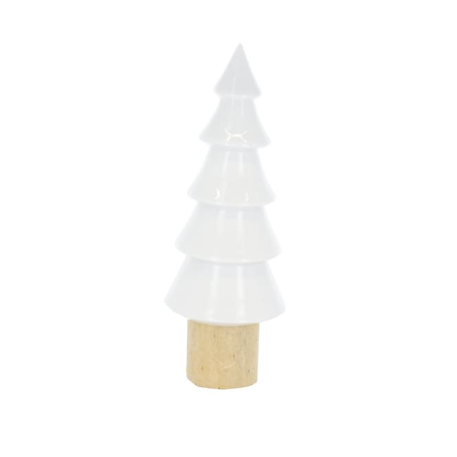 Baum weiß/braun - ca. 8,5 x 8,5 x 23 cm