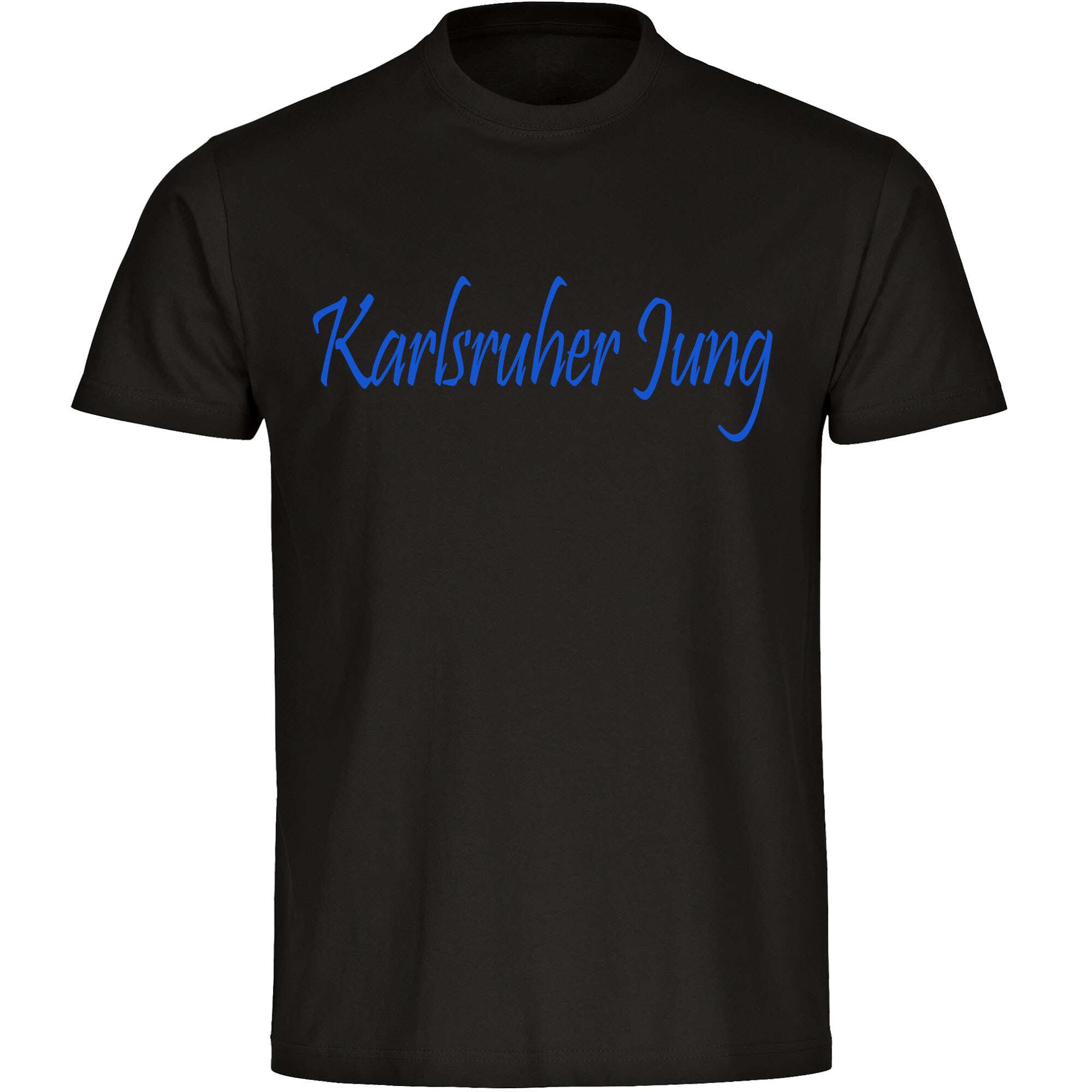 multifanshop® Kinder T-Shirt - Karlsruhe - Karlsruher Jung - Druck blau