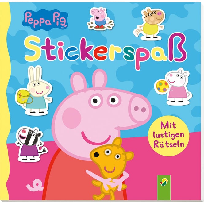Peppa Wutz - Stickerspaß - mit lustigen Rätseln