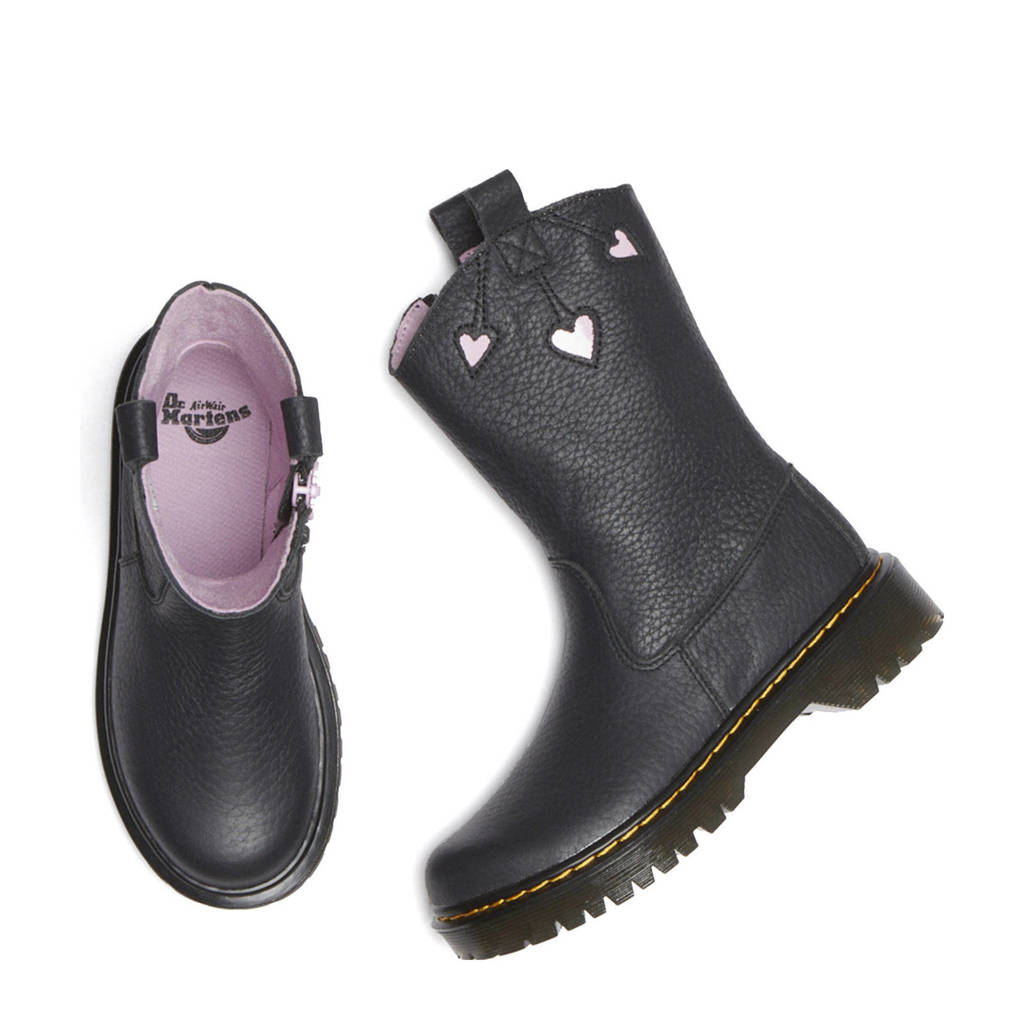 Dr. Martens Bex Heart P-O Boot Jleren enkellaarzen zwart/lila