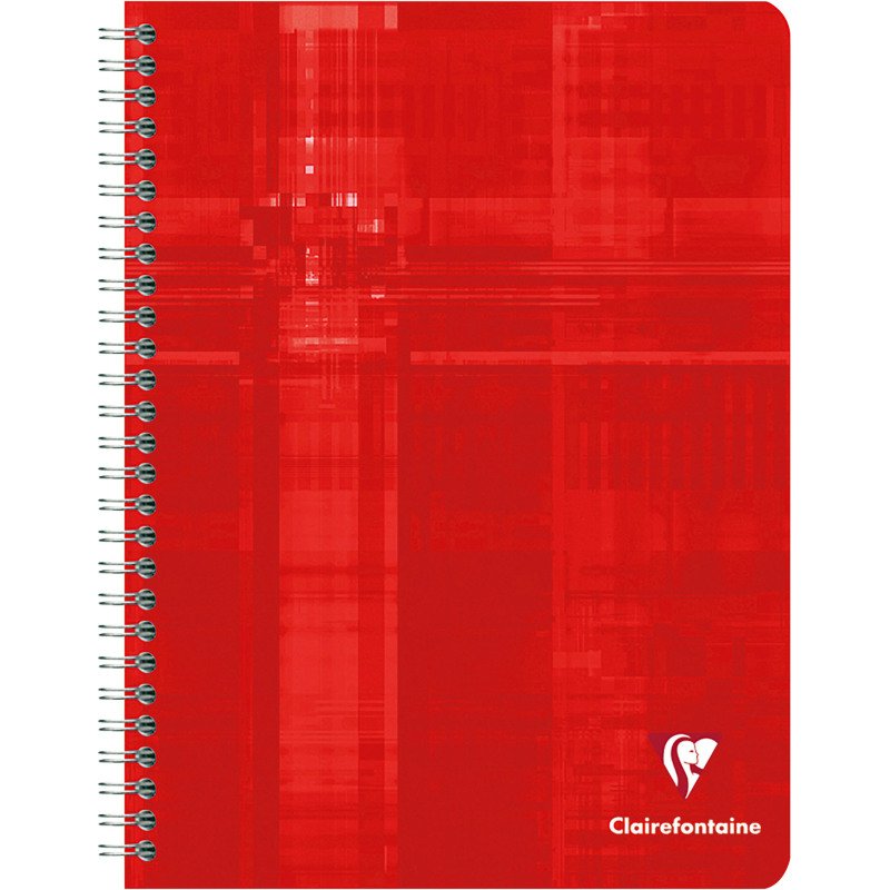 Cahier spirale Clairefontaine Metric 17 x 22 cm petits carreaux 100 pages