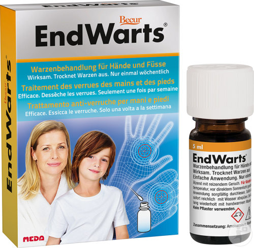 ENDWARTS Lösung zur Entfernung von Warzen Lös 5 ml