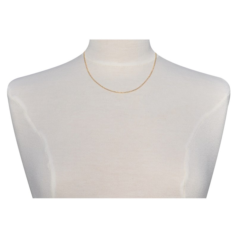 Chaine en Plaqué Or 2mm Maille Jaseron 3 Tailles