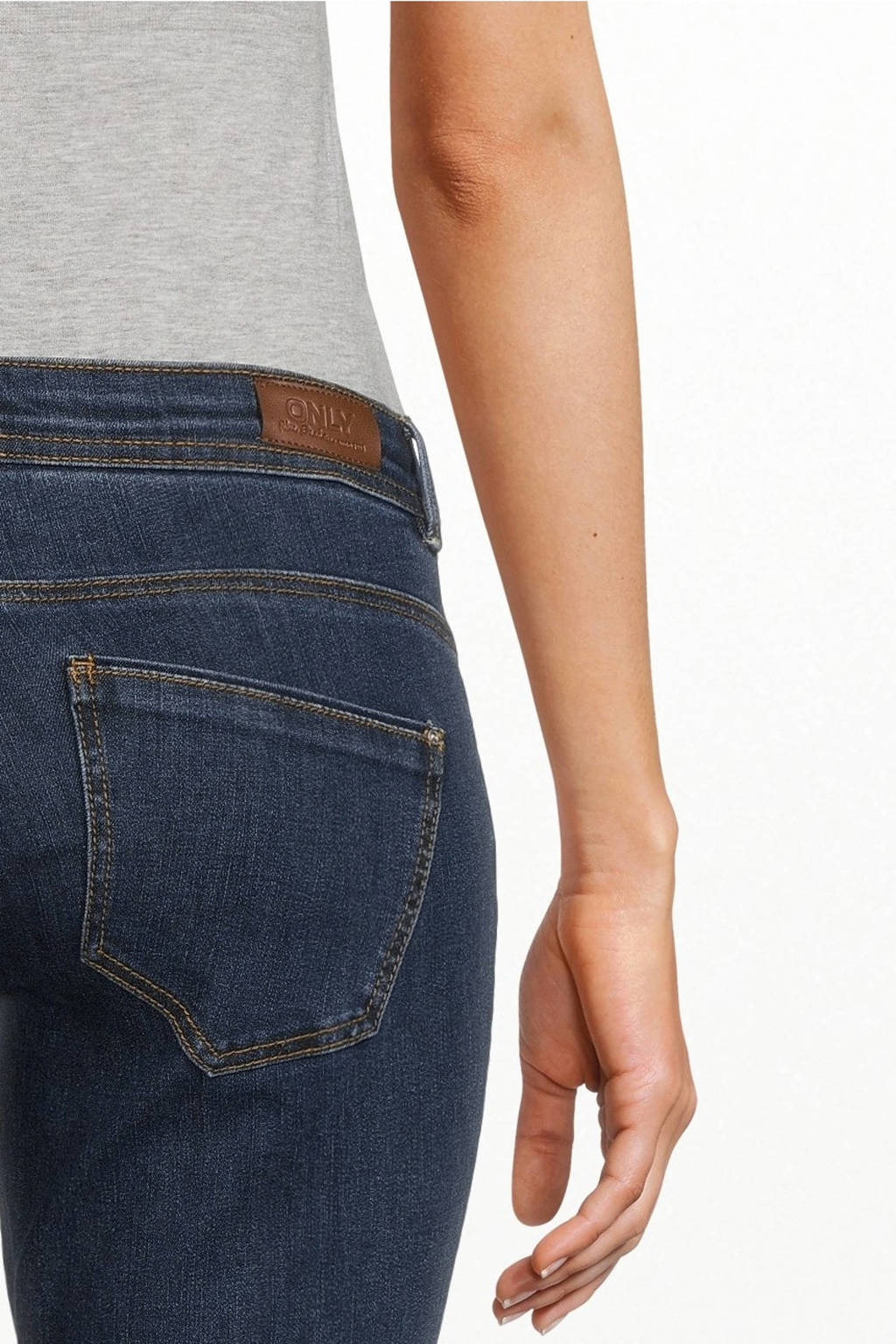 ONLY MATERNITY skinny zwangerschapsjeans OLMWAUW dark blue denim